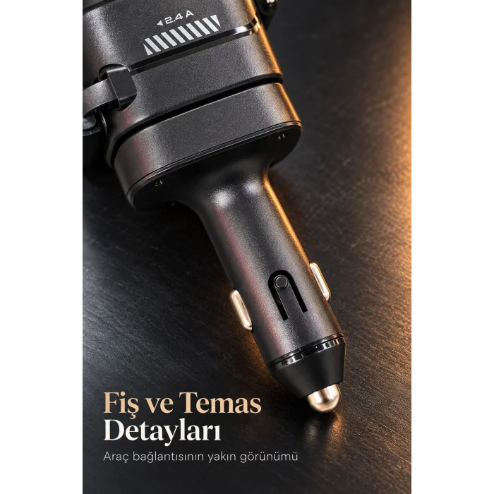 Type C ve Lightning Uçlu Çakmaklık Telefon Şarj Adaptörü