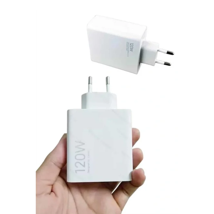 Type C Yüksek Hızlı Şarj Aleti Beyaz 120W Ultra Uzun Ömürlü