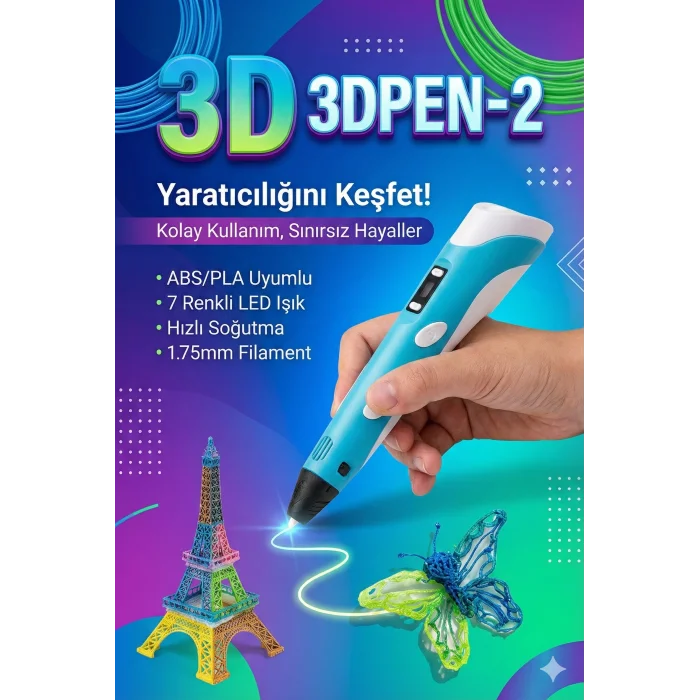 Üç Boyutlu Yazıcı 3D Kalem Pen Printer