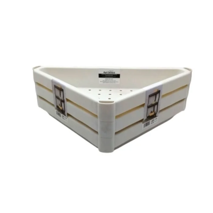 ÜÇGEN - BEYAZ PRATİK RAF ÜNİTESİ PLASTİK (5047)