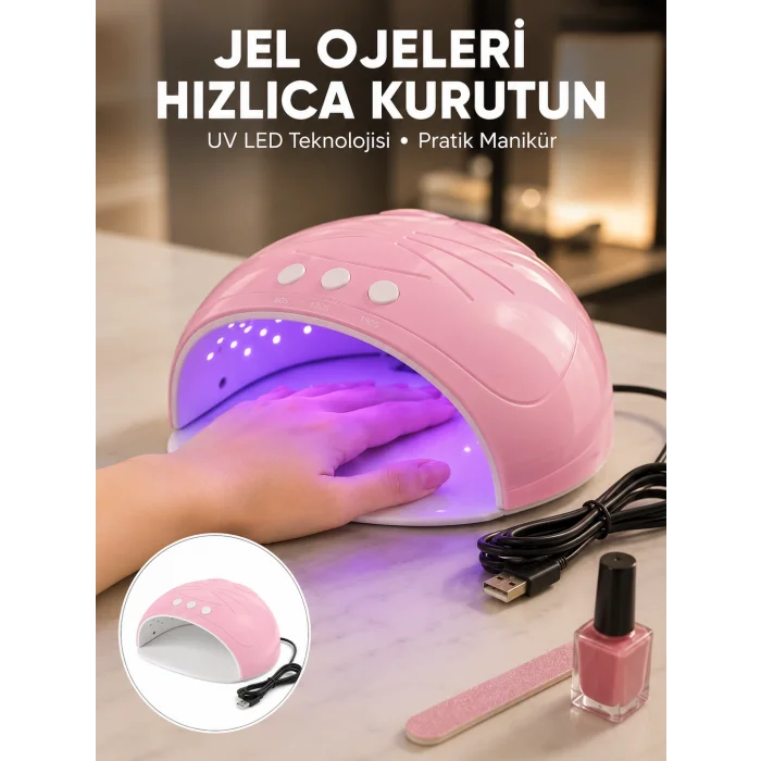 Ultraviyole LED Oje Kurutma Makinesi USB Kablolu Yeni Nesil