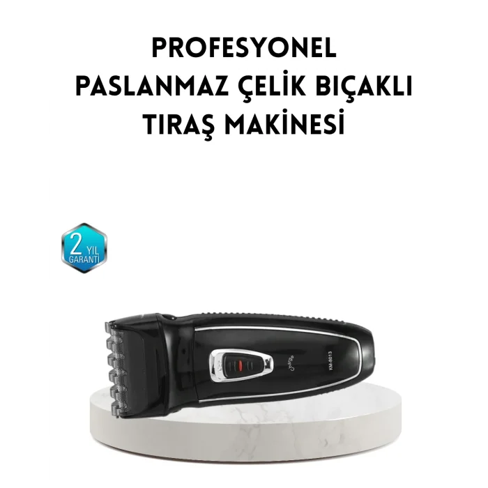 Unisex Şarjlı Saç ve Sakal Kesme Makinesi – Sessiz Motor, 1–12 mm Ayarlanabilir Başlık