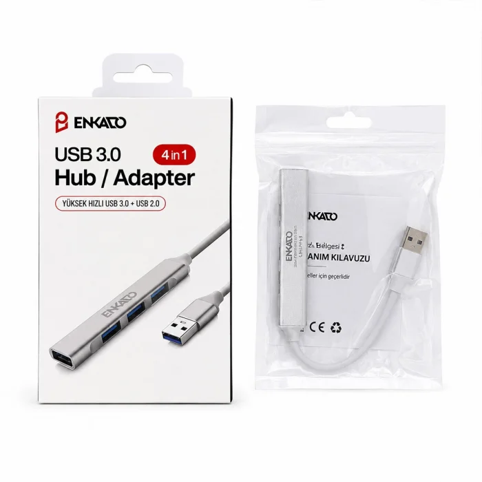 USB 3.0 GİRİŞ 4IN1 USB ÇOĞALTICI 4 ANAHTARLI PORT - HI-SPEED USB 3.0 - USB 2.0 HUB ADAPTÖR EKD-UH60 (5047)