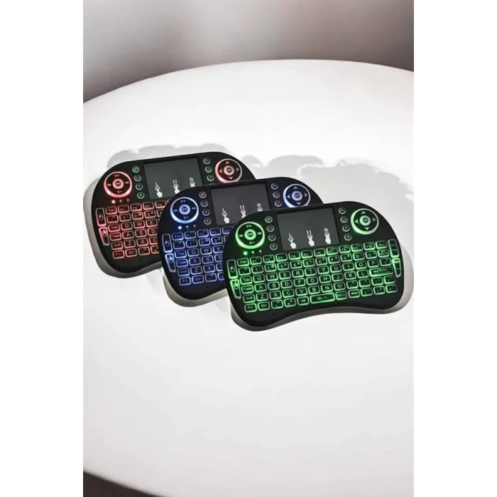 USB Bağlantılı Mini Q Klavye Işıklı Tüm Cihazlara Uyumlu
