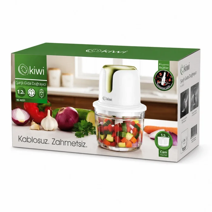 USB TO TYPE-C ŞARJLI MİNİ 3 BIÇAKLI GOLD BLENDER RONDO GIDA DOĞRAYICI 1.2LT=MİKA KRİSTAL HAZNE KC-8221 (5047)
