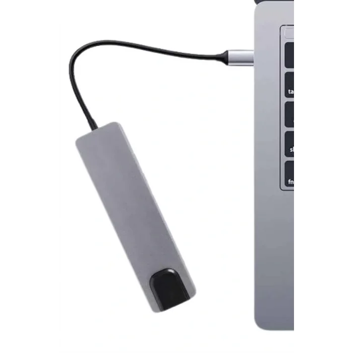 Usb Type-c Hub Dönüştürücü Çevirici Çoklayıcı Macbook Çevirici 8 Portlu