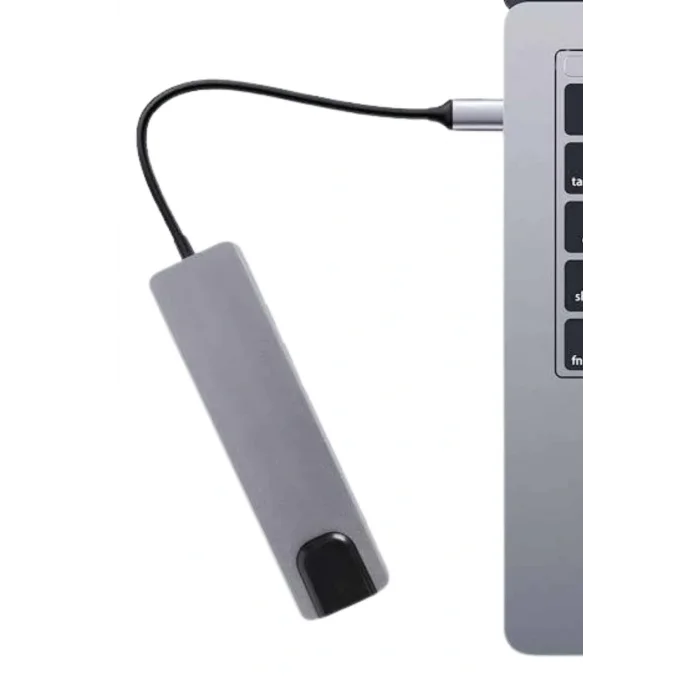 Usb Type-c Hub Dönüştürücü Çevirici Çoklayıcı Macbook Çevirici 8 Portlu