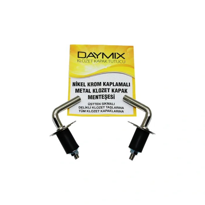 ÜSTTEN SIKMALI METAL KLOZET KAPAK MENTEŞESİ VİDASI NİKEL KROM KAPLAMALI (5047)