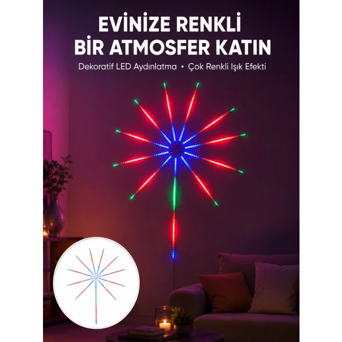 Uygulama Destekli RGB LED Duvar Aydınlatması Yeni Nesil