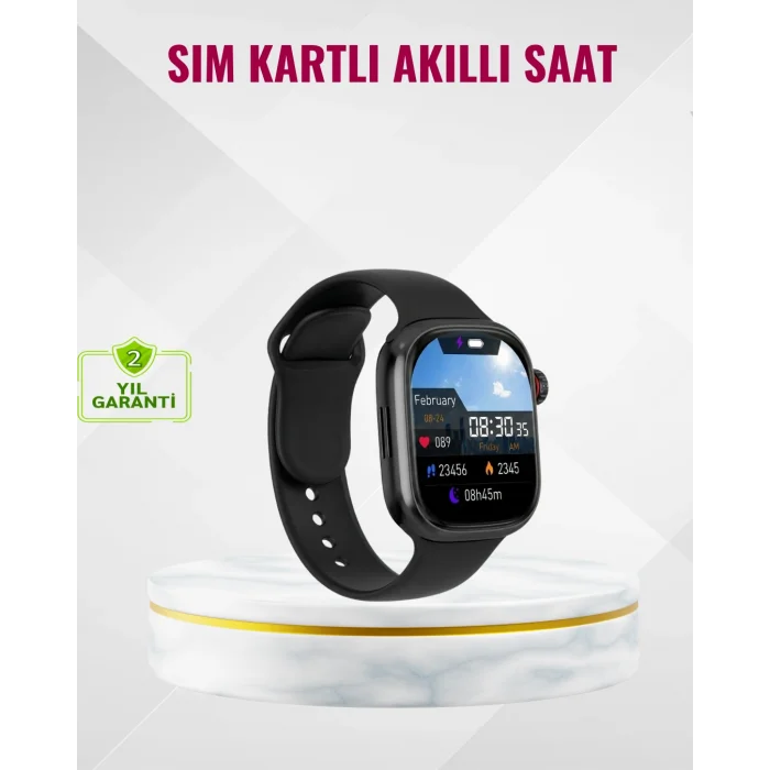 Uyku Takipli GPS’li SIM Kart Destekli Akıllı Saat