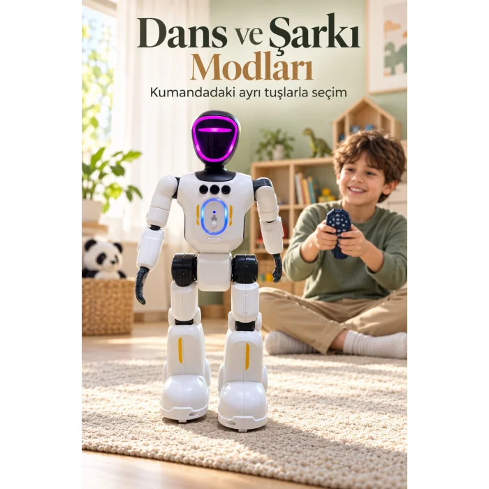 Uzaktan Kumandalı Robot Oyuncak Dans ve Şarkı Modlu