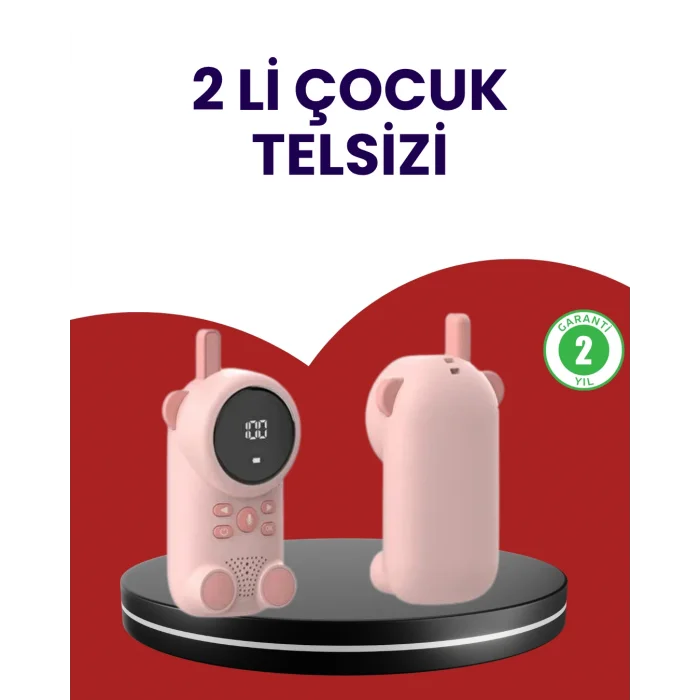 Uzun Menzilli Bebek Telsizi – VOX Modlu, Renkli LCD Ekranlı