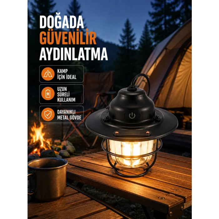 Uzun Ömürlü Bataryalı Outdoor LED Gece Lambası