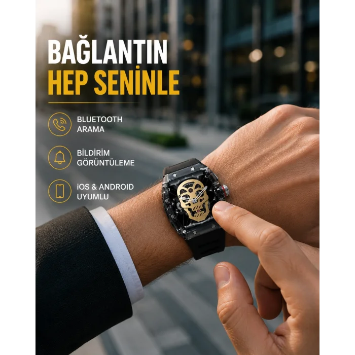 Uzun Pil Ömürlü Akıllı Saat Günlük ve Spor Kullanım