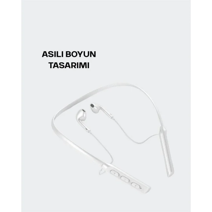 Uzun Pil Ömürlü Kablosuz Kulaklık – Boyun Askılı, 100 Saat Kullanım