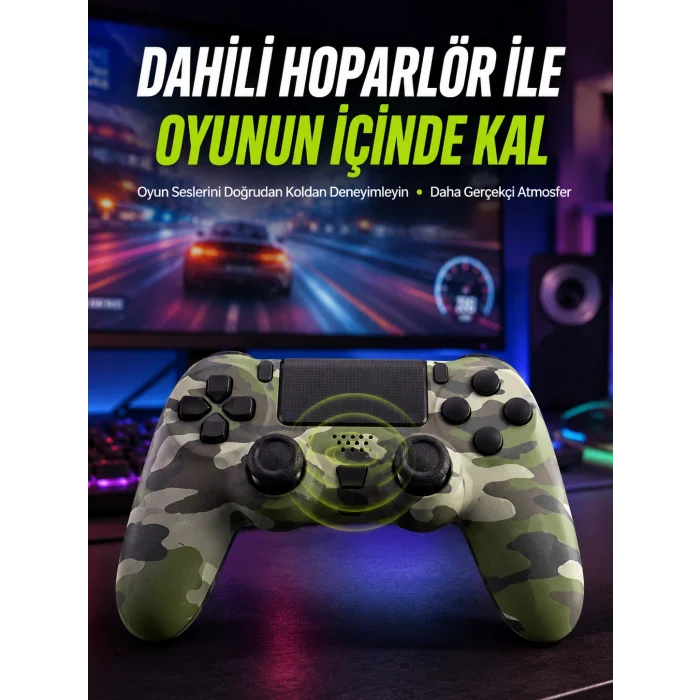 Uzun Pil Ömürlü Oyun Kolu – USB ile Hızlı Şarj Desteği