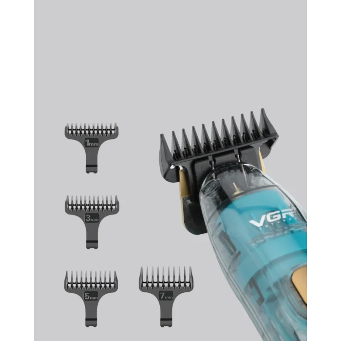 VGR V-695 Şarjlı Saç Sakal Tıraş Makinesi 2600mAh Batarya ve Kılavuz Taraklı