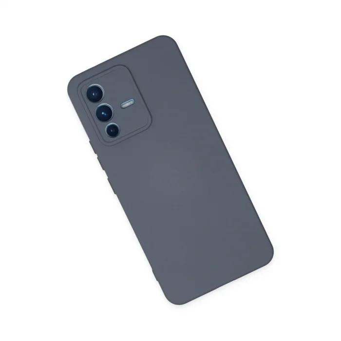 Vivo V23 5g Kılıf Nano İçi Kadife Silikon - Gri