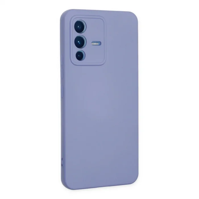 Vivo V23 5g Kılıf Nano İçi Kadife Silikon - Lila