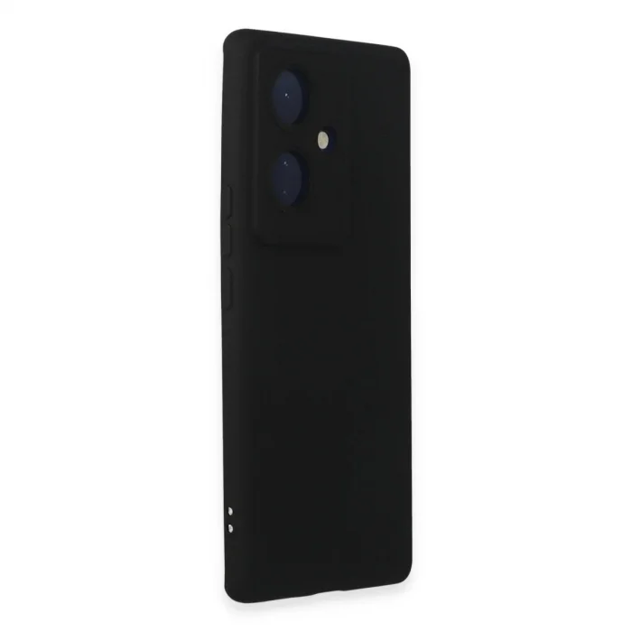 Vivo V29 Lite Kılıf Nano İçi Kadife Silikon - Siyah