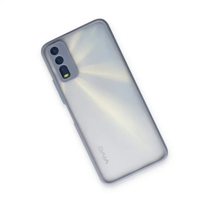 Vivo Y11s Kılıf Montreal Silikon Kapak - Gri