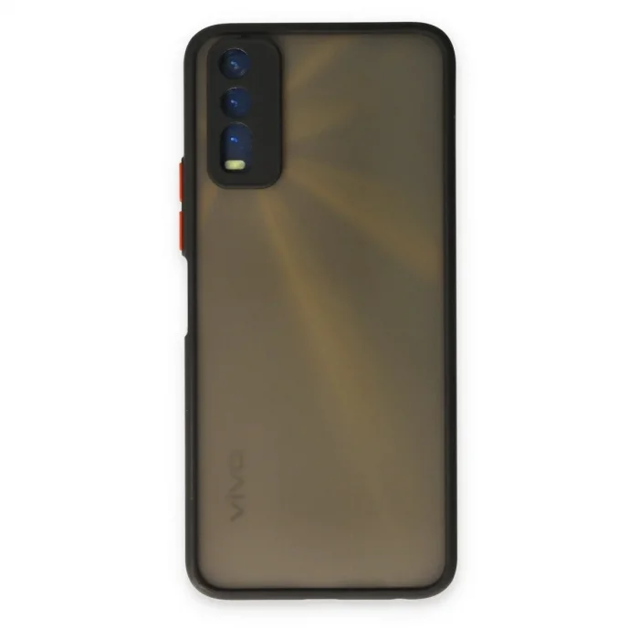 Vivo Y11s Kılıf Montreal Silikon Kapak - Siyah