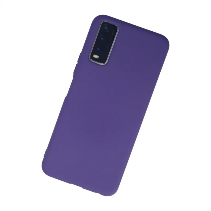 Vivo Y11s Kılıf Nano İçi Kadife Silikon - Mor