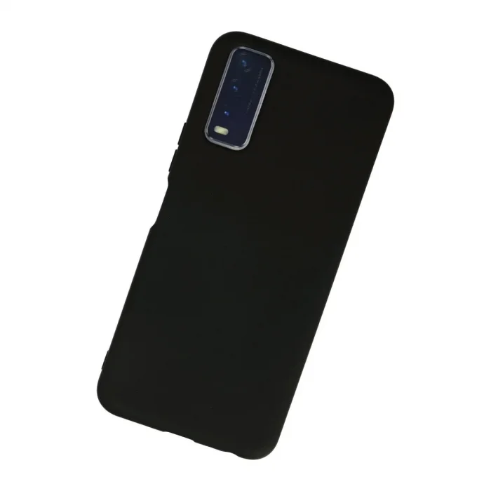 Vivo Y11s Kılıf Nano İçi Kadife Silikon - Siyah
