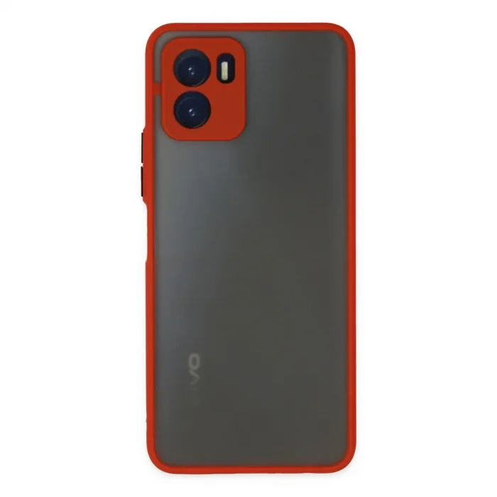 Vivo Y15s Kılıf Montreal Silikon Kapak - Kırmızı