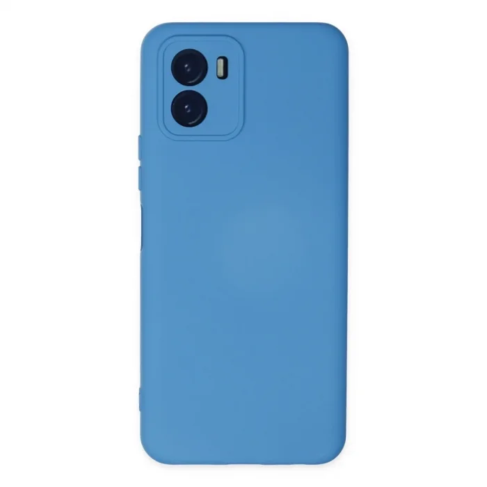 Vivo Y15s Kılıf Nano İçi Kadife Silikon - Mavi