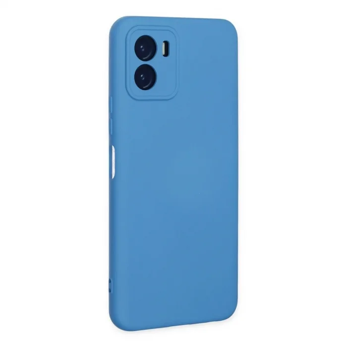Vivo Y15s Kılıf Nano İçi Kadife Silikon - Mavi