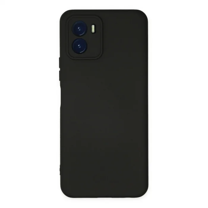 Vivo Y15s Kılıf Nano İçi Kadife Silikon - Siyah