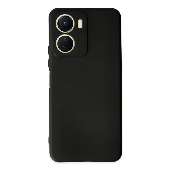 Vivo Y16 Kılıf First Silikon - Siyah