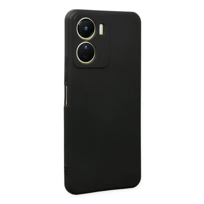 Vivo Y16 Kılıf First Silikon - Siyah