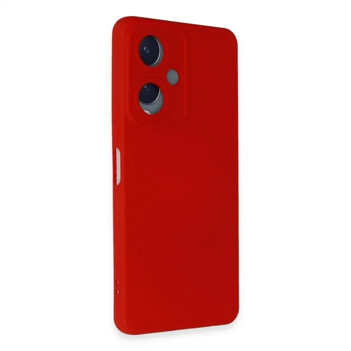 Vivo Y17s Kılıf Nano İçi Kadife Silikon - Kırmızı
