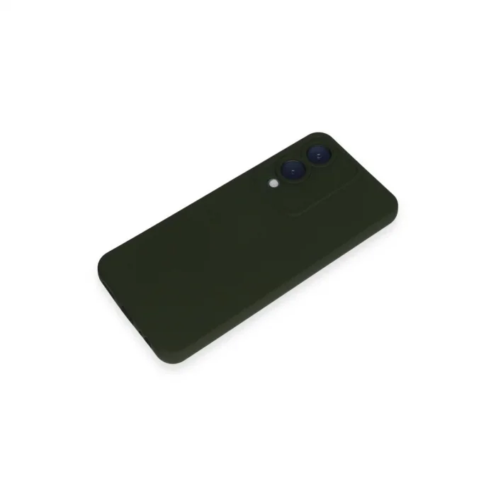 Vivo Y17s Kılıf Nano İçi Kadife Silikon - Koyu Yeşil