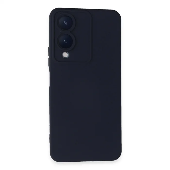 Vivo Y17s Kılıf Nano İçi Kadife Silikon - Lacivert