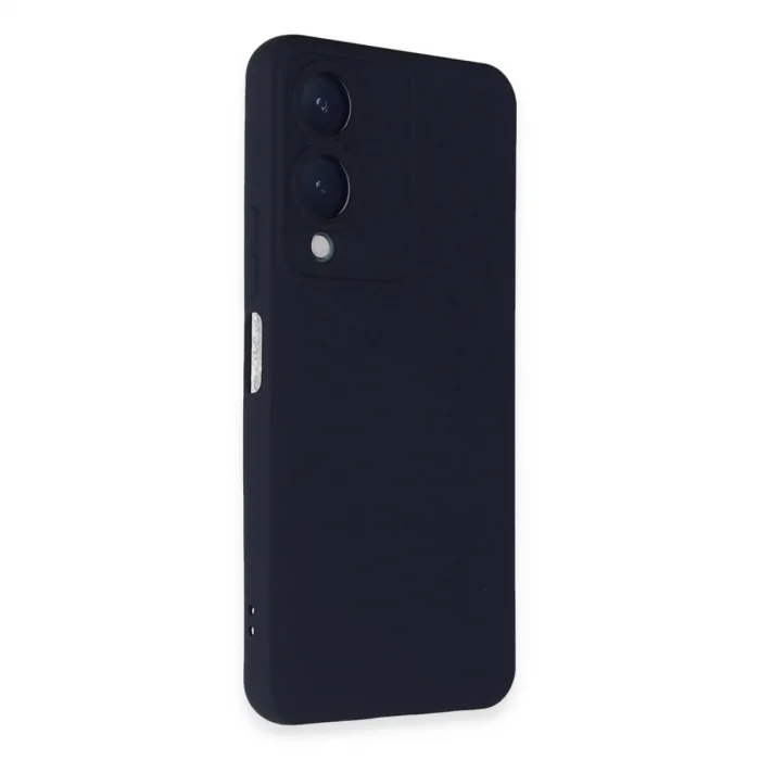 Vivo Y17s Kılıf Nano İçi Kadife Silikon - Lacivert