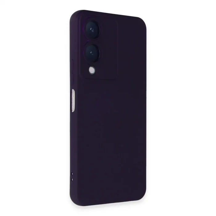 Vivo Y17s Kılıf Nano İçi Kadife Silikon - Mor