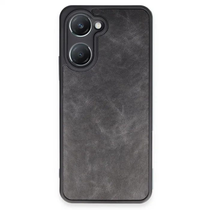 Vivo Y18 Kılıf Aras Deri Kapak - Siyah
