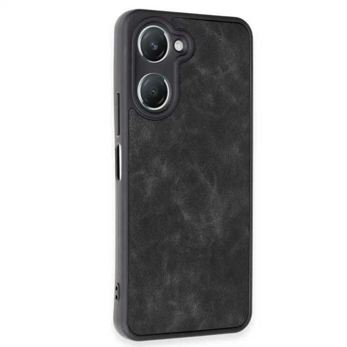 Vivo Y18 Kılıf Aras Deri Kapak - Siyah
