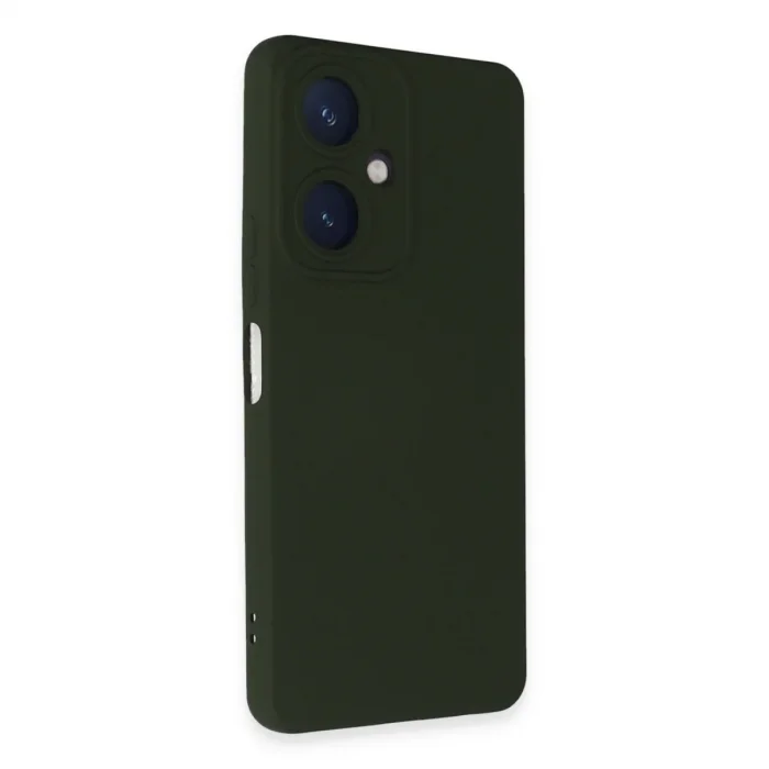 Vivo Y27 Kılıf Nano İçi Kadife Silikon - Koyu Yeşil