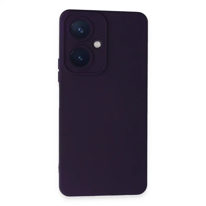 Vivo Y27 Kılıf Nano İçi Kadife Silikon - Mor