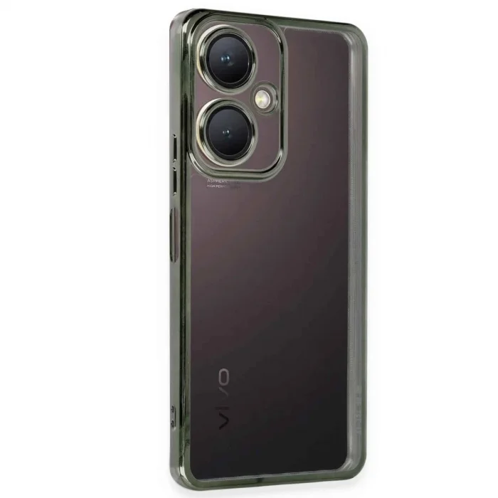 Vivo Y27 Kılıf Razer Lensli Silikon - Yeşil