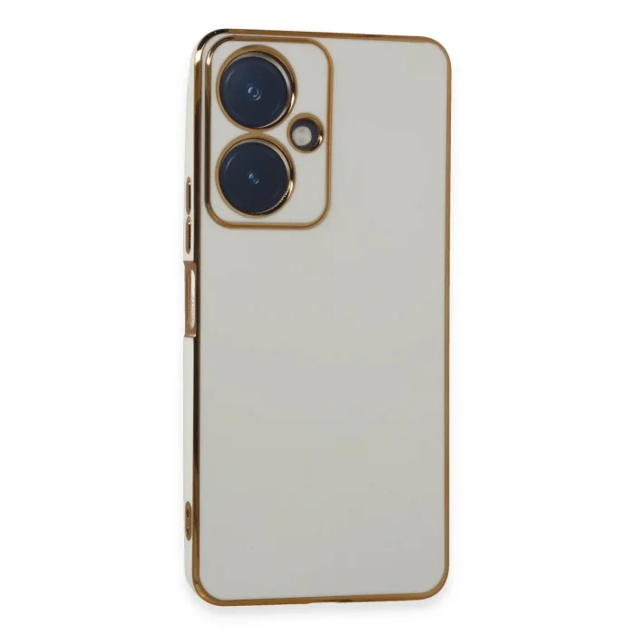 Vivo Y27 Kılıf Volet Silikon - Beyaz