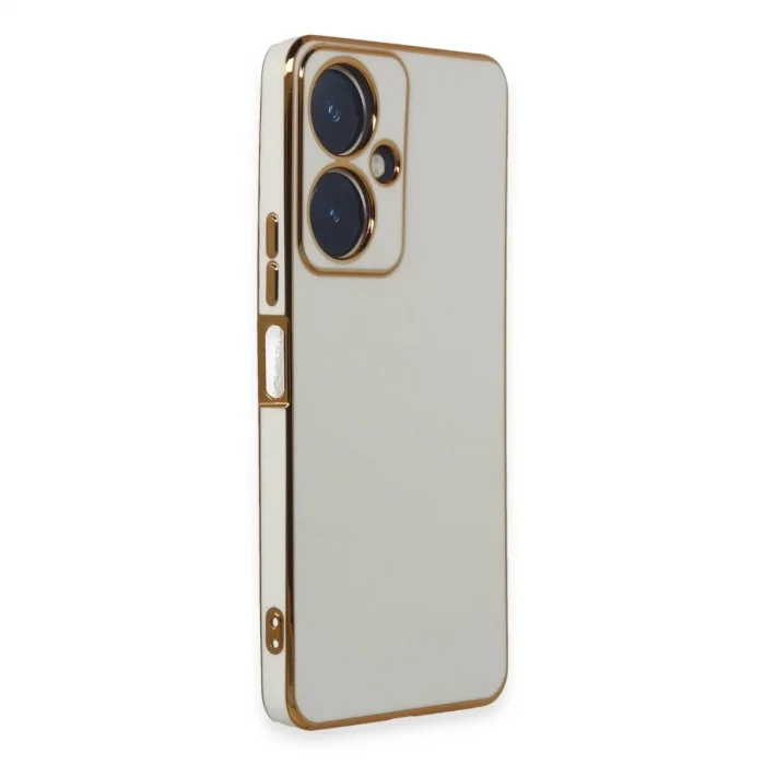 Vivo Y27 Kılıf Volet Silikon - Beyaz