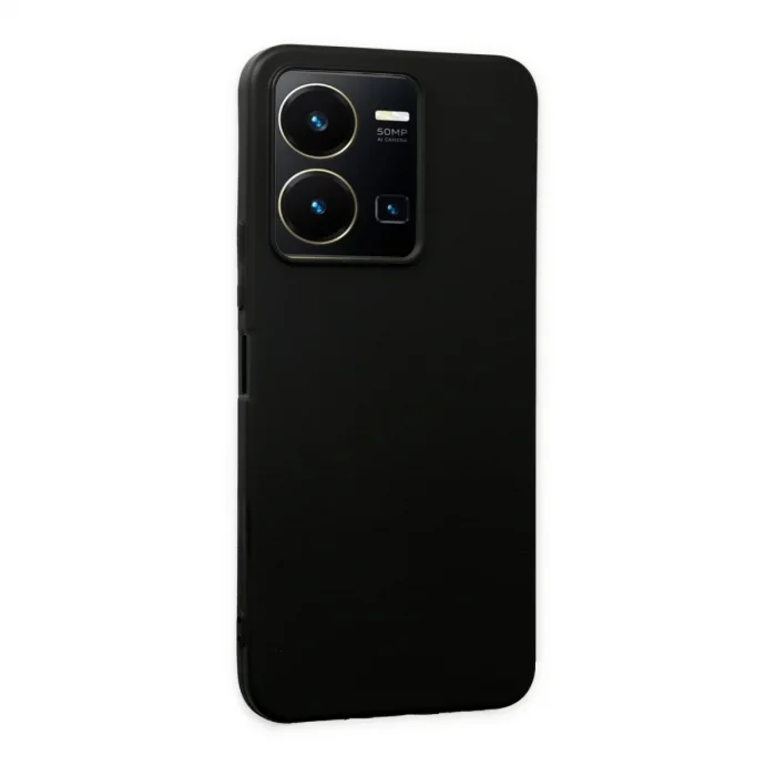 Vivo Y35 Kılıf First Silikon - Siyah