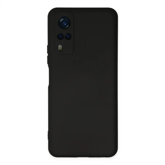 Vivo Y53s Kılıf Nano İçi Kadife Silikon - Siyah