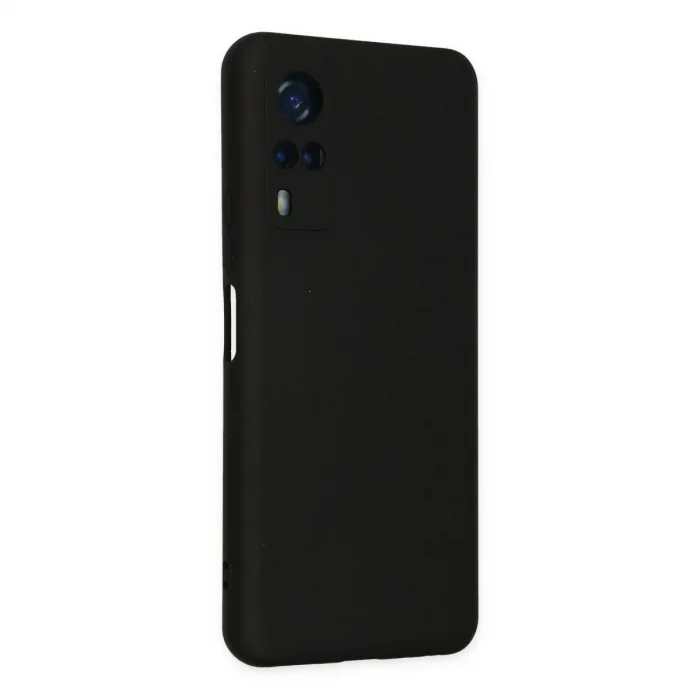 Vivo Y53s Kılıf Nano İçi Kadife Silikon - Siyah