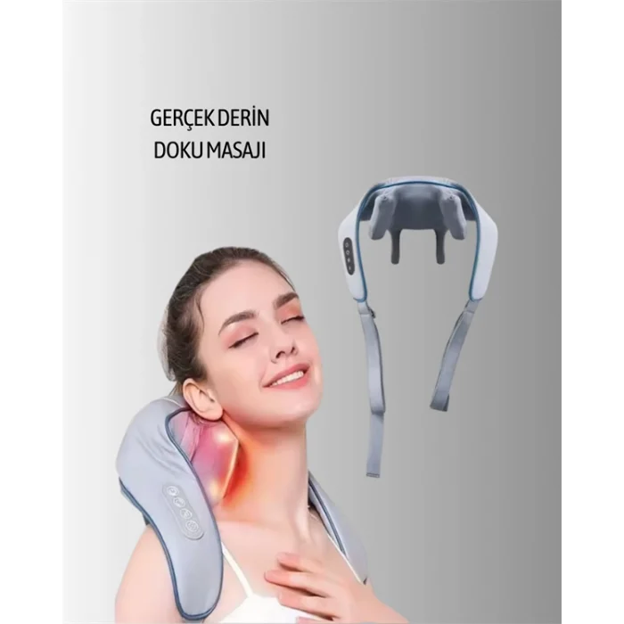VNB-01 Şarjlı Isıtmalı Boyun ve Omuz Masaj Cihazı